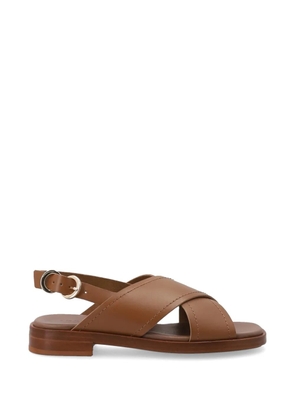FRAU crossover-strap buckled sandals - Brown
