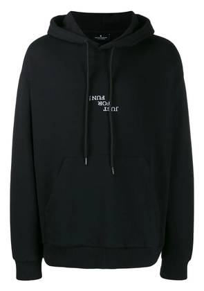 COUNTY OF MILAN rear logo print hoodie - Black