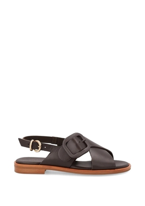 FRAU crossover-strap buckled sandals - Brown