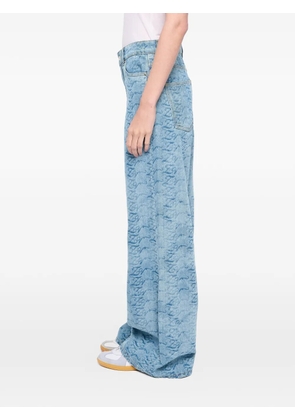 Zadig&Voltaire Eli ZV monogram-pattern jeans - Blue