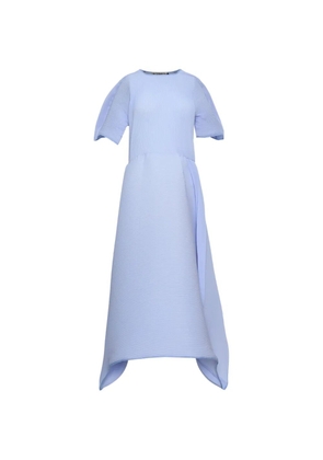 Melitta Baumeister ripple-texture dress - Blue
