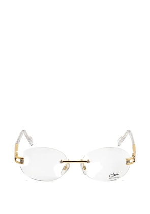 Cazal rimless oval-frame glasses - Gold