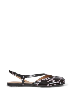 Maison Margiela confetti-print tabi-toe flat sandals - Black