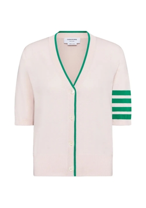 Thom Browne four-bar short-sleeve cardigan - Pink