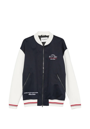 Iceberg logo-embroidered bomber jacket - Blue