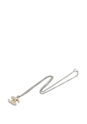 CHANEL Pre-Owned 1986-1988 Coco Mark necklace - Silver