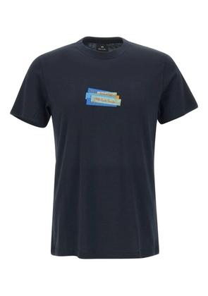 Paul Smith graphic-print cotton T-shirt - Blue