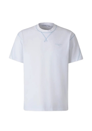 Givenchy logo-embroidered contrast-stitched T-shirt - White