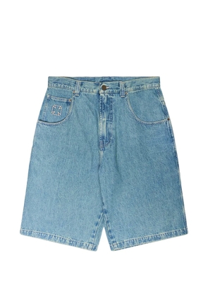 VETEMENTS Biker Cross denim shorts - Blue