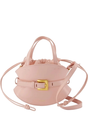 Balmain mini Shuffle buckled leather tote bag - Pink