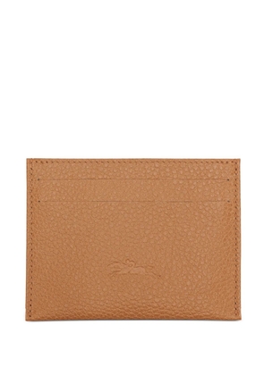 Longchamp Le Foulonné card holder - Brown