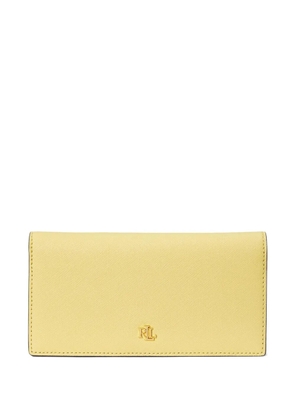 Lauren Ralph Lauren logo-plaque leather wallet - Yellow
