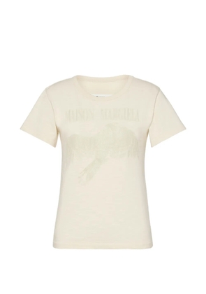 Maison Margiela bird-motif four-stitch T-shirt - Neutrals