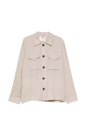 OFFICINA 36 button-up pocket-detail jacket - Neutrals