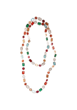 Izabel Display Mega cubic-zirconia-embellished long necklace - Silver