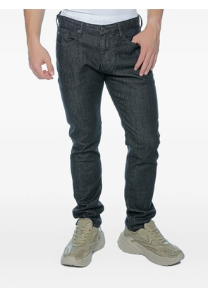 Emporio Armani five-pocket slim-cut jeans - Black
