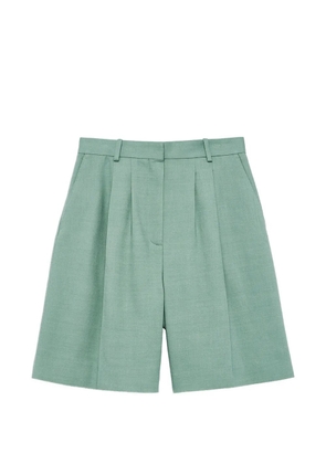 ANINE BING Bryson pleated shorts - Green
