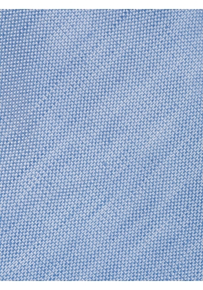 Zegna woven pointed-tip tie - Blue