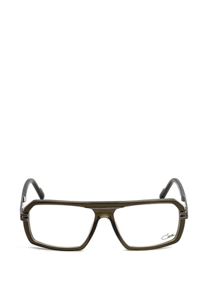 Cazal geometric-frame glasses - Green
