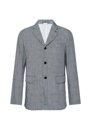 Comme des Garçons Homme Deux patchwork glen-check blazer - Grey