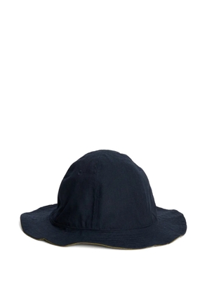 Margaret Howell Mhl. reversible coarse-yarn bucket hat - Blue