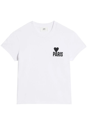 AMI Paris logo-print T-shirt - White