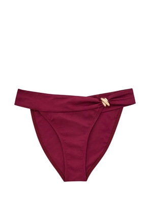 AWAY THAT DAY Formentera hardware-detail bikini bottoms - Red