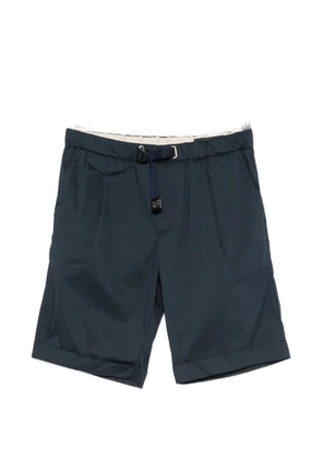 White Sand belted pleated shorts - Blue