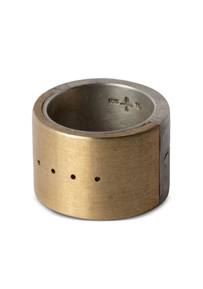 Parts of Four Sistema perforated-detail ring - Gold
