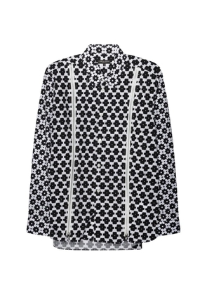 Comme des Garçons Homme patterned zip-detail shirt - White