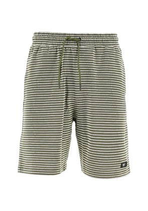 Emporio Armani striped drawstring swim shorts - Green