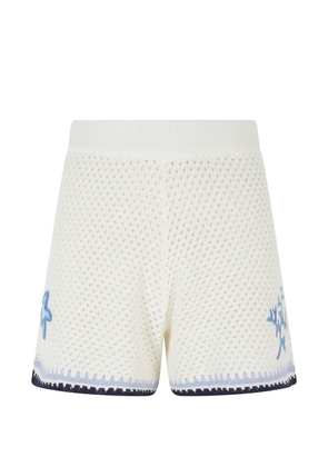 MC2 Saint Barth Yvette crochet-knit shorts - White