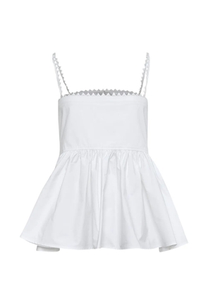 Jacquemus Traversin peplum top - White