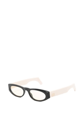 VALENTINO GARAVANI EYEWEAR VLogo geometric-frame sunglasses - Black