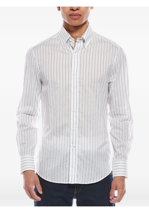 Brunello Cucinelli striped long-sleeve shirt - White