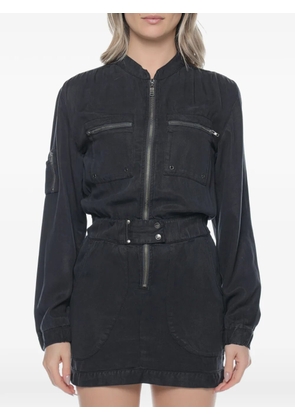 One Teaspoon Flying High zip-up utility-style dress - Grey