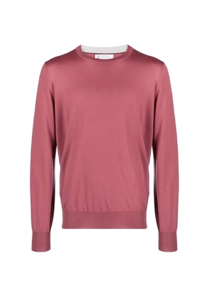 Brunello Cucinelli fine-knit crew-neck T-shirt - Red