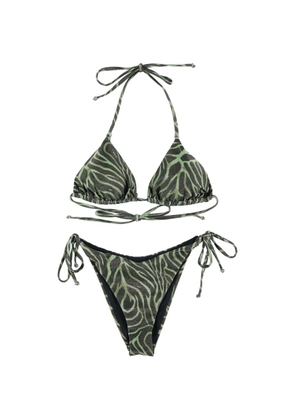 Matinée Kate zebra-print bikini - Green