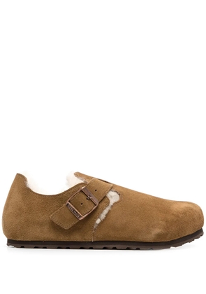 Birkenstock London suede slippers - Brown