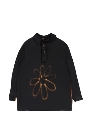 Edward Cuming aerograph-print blouse - Black