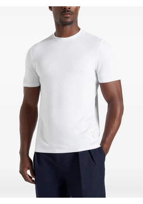 Manière De Voir logo-patch slim-fit T-shirt - White