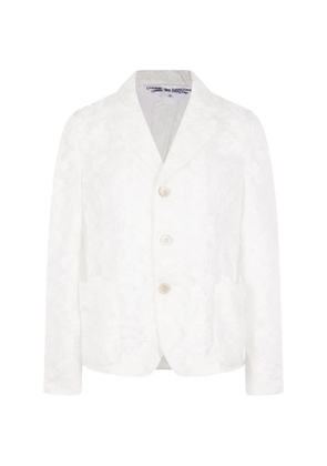 Comme Des Garçons floral-jacquard blazer - Neutrals