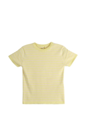 Auralee striped cotton T-shirt - Yellow
