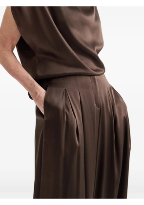 TWP Drew pleated palazzo pants - Brown