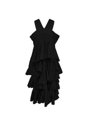 Comme Des Garçons Comme Des Garçons ruffled garment-treated pinafore dress - Black