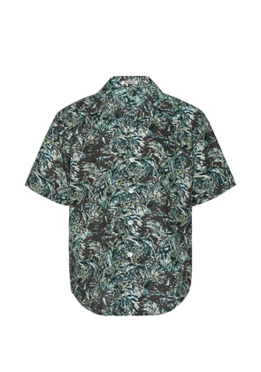 Auralee printed silk shirt - Green