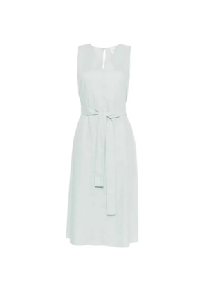 Calvin Klein belted sleeveless midi dress - Blue