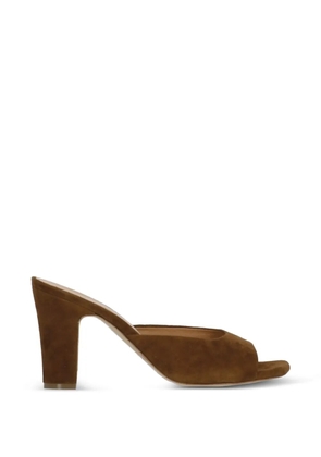 Julie Dee suede block-heel sandals - Brown