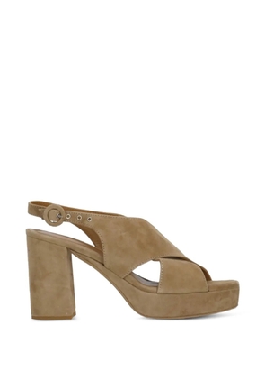 Julie Dee suede heeled sandals - Brown