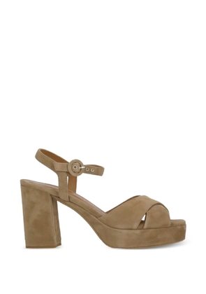 Julie Dee suede heeled sandals - Brown